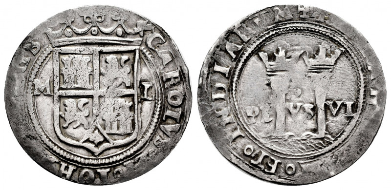 Charles-Joanna (1504-1555). 1 real. México. M-L. (Cal-72). Ag. 3,43 g. Almost VF...