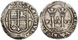 Charles-Joanna (1504-1555). 1 real. México. L - M. (Cal-73). Ag. 3,18 g. Almost VF. Est...90,00. 

Spanish Description: Juana y Carlos (1504-1555). ...