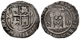 Charles-Joanna (1504-1555). 2 reales. México. (Cal-tipo 36). Ag. 6,69 g. Almost VF/VF. Est...120,00. 

Spanish Description: Juana y Carlos (1504-155...