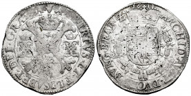 Albert and Elizabeth (1598-1621). 1 patagon. 1618. Antwerpen. (Tauler-1701). (Vanhoudt-619 AN). (Vti-350). Ag. 27,85 g. Choice F. Est...110,00. 

Sp...