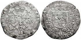 Albert and Elizabeth (1598-1621). 1 patagon. 1621. Brussels. (Tauler-1712). (Vanhoudt-619 BS). (Vti-361). Ag. 27,28 g. Almost VF. Est...90,00. 

Spa...