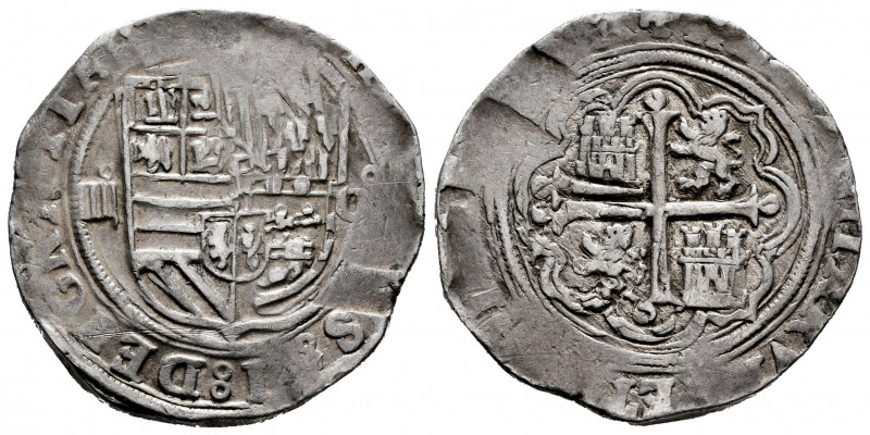 Philip II (1556-1598). 4 reales. México. O. (Cal-506). Ag. 13,51 g. Mintmark and...