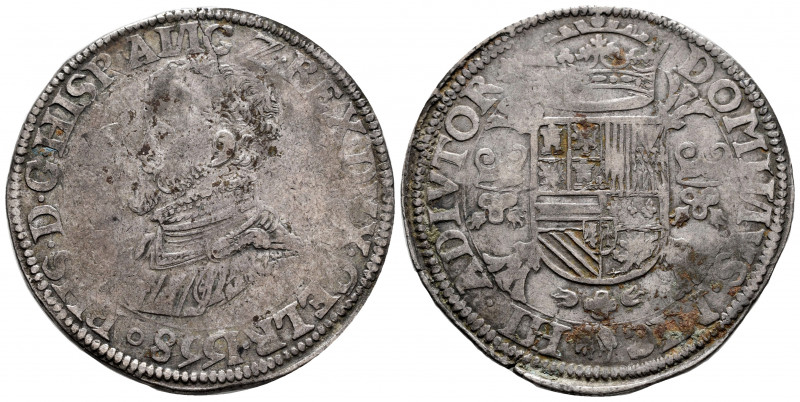 Philip II (1556-1598). 1 escudo felipe. 1558. Nimega. (Tauler-1179). (Vti-1178)....