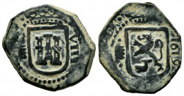 Philip III (1598-1621). 8 maravedis. 1619. Valladolid. (Cal-358). (Jarabo-Sanahuja-D335). Ae. 5,84 g. VF. Est...25,00. 

Spanish Description: Felipe...
