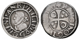 Philip III (1598-1621). 1/2 croat. Barcelona. (Cal-tipo 82). Ag. 1,38 g. Choice F/F. Est...20,00. 

Spanish Description: Felipe III (1598-1621). 1/2...