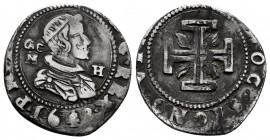 Philip IV (1621-1665). 15 granos. 1648. Naples. GAC/N-H. (Tauler-2124). (Vti-3145). (Mir-248/2). Ag. 3,42 g. Clipped. Rare. VF. Est...100,00. 

Span...