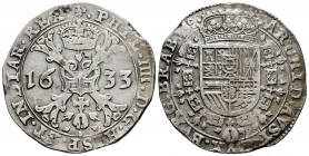 Philip IV (1621-1665). 1 patagon. 1633. Brussels. (Tauler-2620). (Vanhoudt-645 BS). (Vti-1007). Ag. 27,81 g. Choice VF. Est...180,00. 

Spanish Desc...