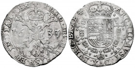 Philip IV (1621-1665). 1 patagon. 1633. Brussels. (Tauler-2620). (Vanhoudt-645 BS). (Vti-1006). Ag. 28,02 g. VF. Est...150,00. 

Spanish Description...