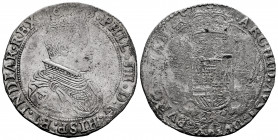 Philip IV (1621-1665). 1/2 ducaton. 1643. Antwerpen. (Tauler-2783). (Vanhoudt-643 AN). (Vti-865). Ag. 15,87 g. Second type. Rust on reverse. Scarce. A...