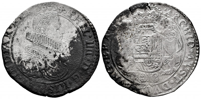 Philip IV (1621-1665). 1 ducaton. 1634. Antwerpen. (Tauler-2869). (Vanhoudt-640 ...