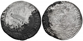Philip IV (1621-1665). 1 ducaton. 1634. Antwerpen. (Tauler-2869). (Vanhoudt-640 AN). (Vti-11659). Ag. 32,39 g. Rust. First type. Almost VF. Est...110,...