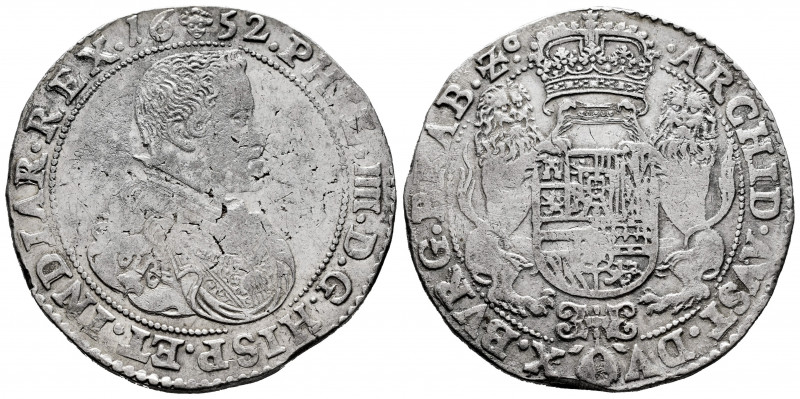 Philip IV (1621-1665). 1 ducaton. 1652. Brussels. (Tauler-2944). (Vanhoudt-642 B...