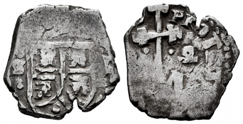 Charles II (1665-1700). 2 reales. (1686-1694). Sevilla. M. (Cal-451/2). Ag. 5,12...