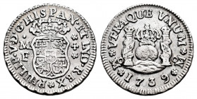 Philip V (1700-1746). 1/2 real. 1739. México. MF. (Cal-262). Ag. 1,70 g. Almost XF. Est...90,00. 

Spanish Description: Felipe V (1700-1746). 1/2 re...