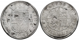 Philip V (1700-1746). 8 reales. 1728. Madrid. JJ. (Cal-1348). Ag. 26,31 g. Cleaned. Scarce. Almost VF. Est...400,00. 

Spanish Description: Felipe V...