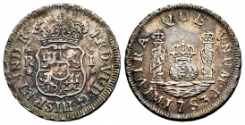 Ferdinand VI (1746-1759). 1 real. 1753. Lima. J. (Cal-154). Ag. 3,34 g. Iridescent patina. Almost XF. Est...90,00. 

Spanish Description: Fernando V...
