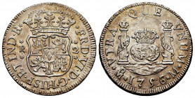 Ferdinand VI (1746-1759). 2 reales. 1756. México. M. (Cal-299). Ag. 6,45 g. Almost XF. Est...150,00. 

Spanish Description: Fernando VI (1746-1759)....