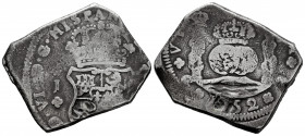 Ferdinand VI (1746-1759). 8 reales. 1752. Guatemala. P. (Cal-426). (Km-102). Ag. 26,98 g. Plugged hole. VF. Est...250,00. 

Spanish Description: Fer...