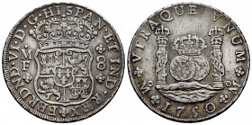 Ferdinand VI (1746-1759). 8 reales. 1750. México. MF. (Cal-474). Ag. 26,91 g. Toned. VF. Est...350,00. 

Spanish Description: Fernando VI (1746-1759...