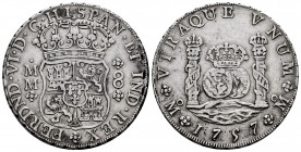 Ferdinand VI (1746-1759). 8 reales. 1757. México. MM. (Cal-493). Ag. 27,02 g. Choice VF. Est...300,00. 

Spanish Description: Fernando VI (1746-1759...