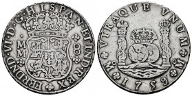 Ferdinand VI (1746-1759). 8 reales. 1759. México. MM. (Cal-495). Ag. 26,82 g. Almost VF. Est...170,00. 

Spanish Description: Fernando VI (1746-1759...
