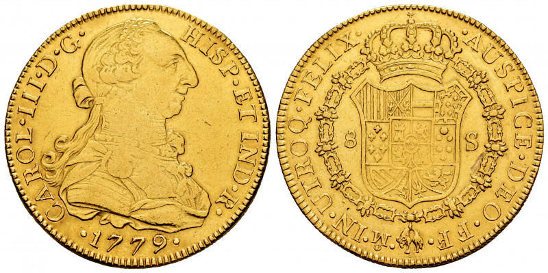 Charles III (1759-1788). 8 escudos. 1779. México. FF. (Cal-2008). (Cal onza-772)...