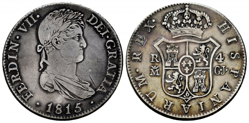 Ferdinand VII (1808-1833). 4 reales. 1815. Madrid. GJ. (Cal-1081). Ag. 13,42 g. ...