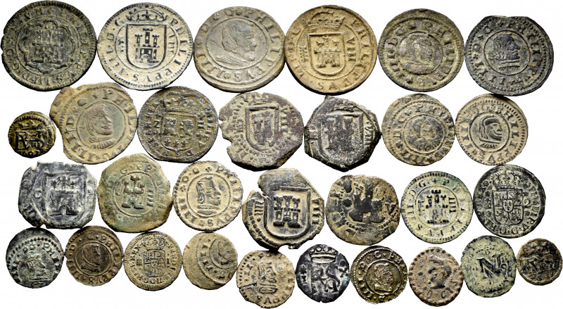 Lot of 30 Habsburgs coins. Interesting set with a great variety of values, dates...