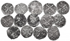 Lot of 14 coins of 1/12 patagon of Philip IV 1622. TO EXAMINE. Almost F/Choice F. Est...150,00. 

Spanish Description: Lote de 14 monedas de 1/12 de...