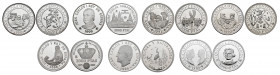 Lot of 7 silver coins. Issues of Juan Carlos I, 2.000 pesetas (6) and 5.000 pesetas (1). 162,42g. TO EXAMINE. PR. Est...100,00. 

Spanish Descriptio...