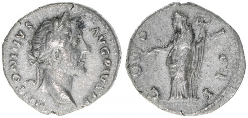 Antoninus Pius 138-161
Römisches Reich - Kaiserzeit. Denar. COS IIII
Rom
2,93g
K...