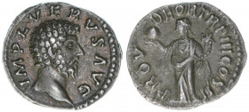 Lucius Verus 161-169
Römisches Reich - Kaiserzeit. Denar. PROV DEOR TR P III COS II
Rom
3,42g
RIC 460
vz