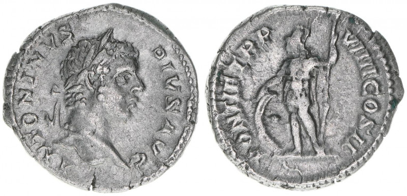 Caracalla 198-217
Römisches Reich - Kaiserzeit. Denar. PONTIF TR P VIIII COS II
...