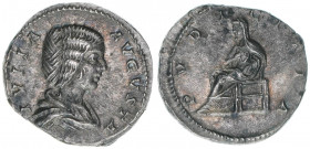 Julia Domna + 217, Gattin des Septimius Severus
Römisches Reich - Kaiserzeit. Denar. PVDICITIA
Rom
3,19g
RIC 575
ss/vz