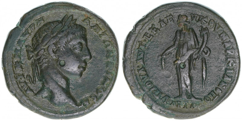 Elagabalus 218-222
Römisches Reich - Kaiserzeit. Bronzemünze 26mm. Moesien
10,28...