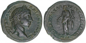 Elagabalus 218-222
Römisches Reich - Kaiserzeit. Bronzemünze 26mm. Moesien
10,28g
ss