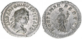 Elagabalus 218-222
Römisches Reich - Kaiserzeit. Denar. FORTVNAE REDVCI
Rom
2,92g
Kampmann 56.26
stfr-
