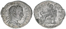 Severus Alexander 222-235
Römisches Reich - Kaiserzeit. Denar. P M TR P II COS P P
Rom
2,82g
Kampmann 62.48
ss