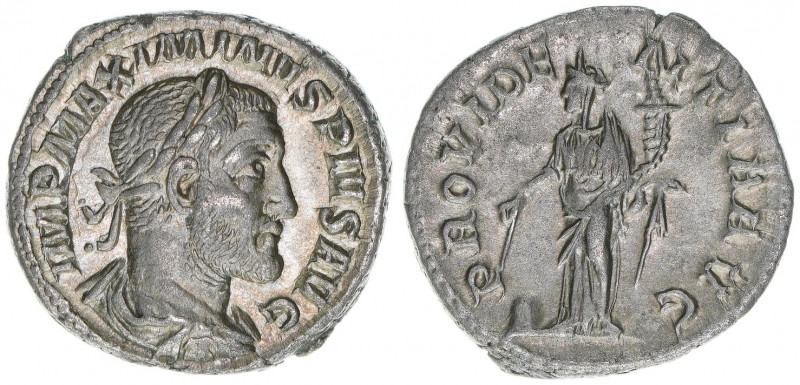 Maximinus I. Thrax 235-238
Römisches Reich - Kaiserzeit. Denar. PROVIDENTIA AVG
...