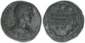 Gordianus III. Pius 238-244
Römisches Reich - Kaiserzeit. Bronzemünze 25mm. 11,89g
ss