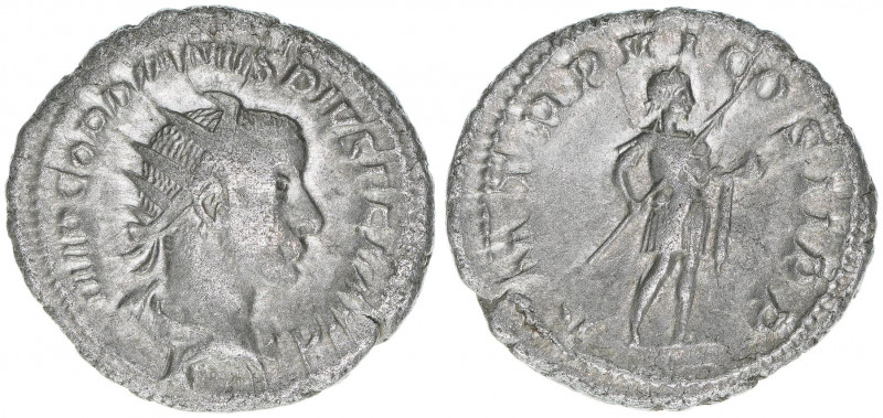 Gordianus III. Pius 238-244
Römisches Reich - Kaiserzeit. Antoninian. P M TR P V...