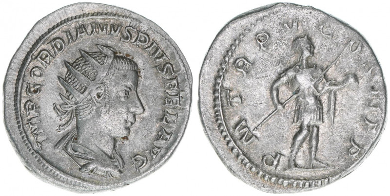 Gordianus III. Pius 238-244
Römisches Reich - Kaiserzeit. Antoninian. P M TR P V...
