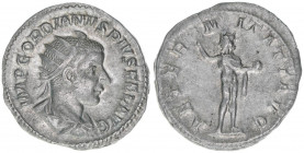 Gordianus III. Pius 238-244
Römisches Reich - Kaiserzeit. Antoninian. AETERNITATI AVG
Rom
3,69g
RIC 111
ss+