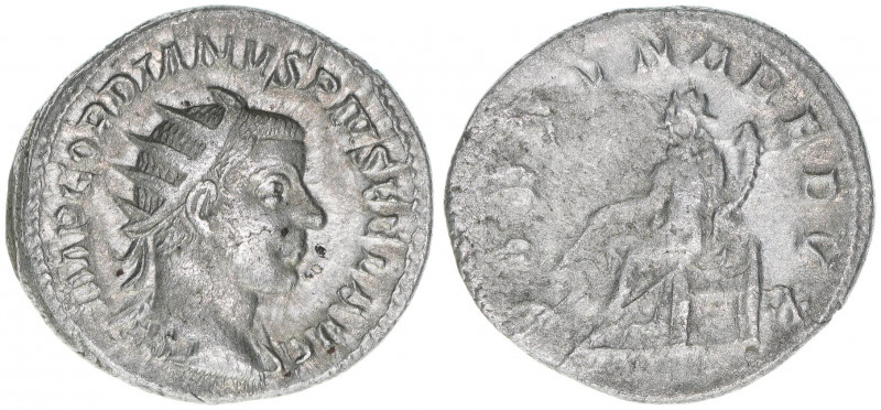 Gordianus III. Pius 238-244
Römisches Reich - Kaiserzeit. Antoninian. FORTVNA RE...