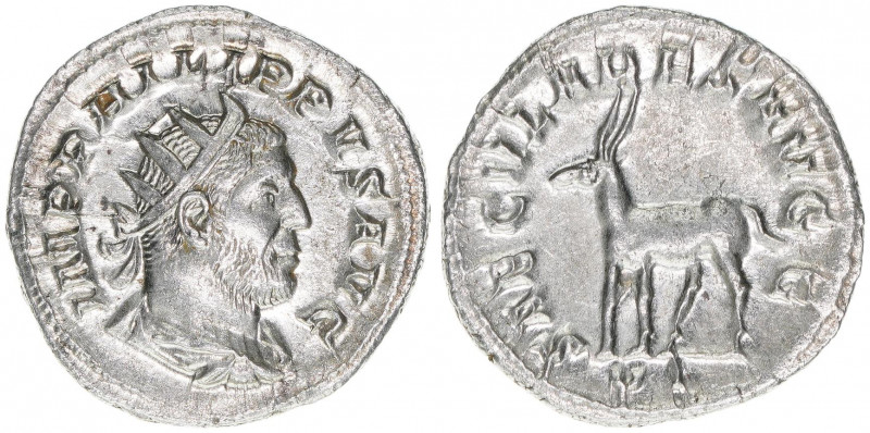 Philippus I. Arabs 244-249
Römisches Reich - Kaiserzeit. Antoninian. SAECVLARES ...