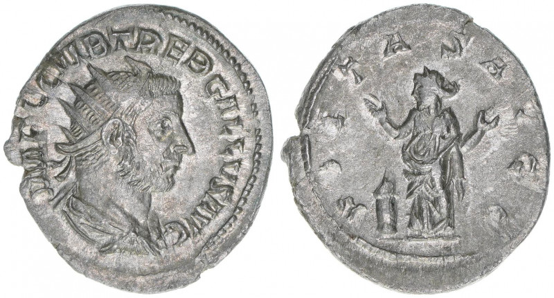 Trebonianus Gallus 251-253
Römisches Reich - Kaiserzeit. Antoninian. PIETAS AVGG...