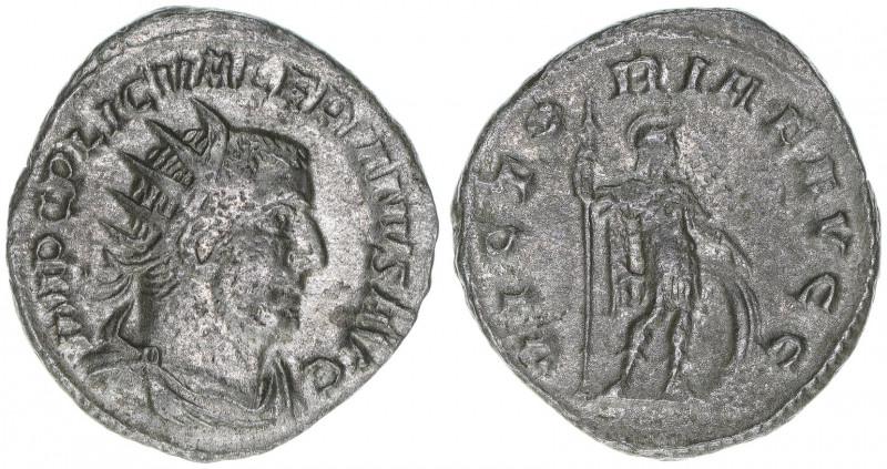 Valerianus I. 253-260
Römisches Reich - Kaiserzeit. Antoninian. VICTORIAE AVGG
3...