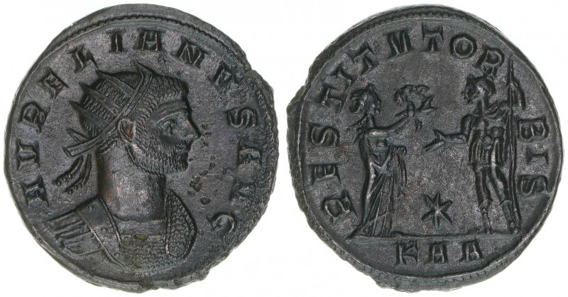 Aurelianus 270-275
Römisches Reich - Kaiserzeit. Antoninian. 4,04g
RIC 53
vz