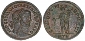 Diocletianus 284-305
Römisches Reich - Kaiserzeit. Maiorina. GENIO POPVLI ROMANI
10,84g
Kampmann 119.84
ss/vz