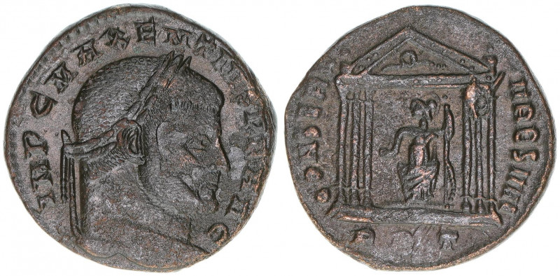 Maxentius 306-312
Römisches Reich - Kaiserzeit. Follis. CONSERV VRB SVAE
5,54g
K...